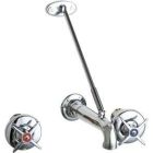 Concealed Dual Supply Sink Faucet W/ Pail Hook