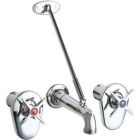 Concealed Dual Supply Sink Faucet W/ Pail Hook
