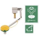 Deck Mounted Swing Down Eye/Face Wash W/ Push Paddle Handle