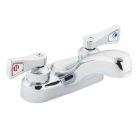 Chrome two-handle lavatory faucet