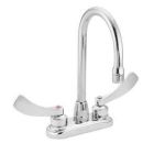 Chrome two-handle lavatory faucet