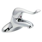 Chrome one-handle lavatory faucet