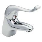 Chrome one-handle lavatory faucet
