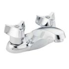 Chrome two-handle lavatory faucet
