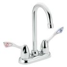 Chrome two-handle pantry faucet
