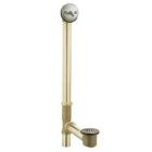 Brushed nickel tub/shower drain covers