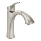 Spot resist stainless one-handle pullout kitchen faucet