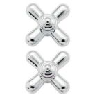 Chrome replacement handle knob insert