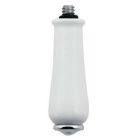 Porcelain/chrome replacement handle knob insert