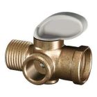 Antique bronze shower arm diverter