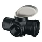 Wrought iron shower arm diverter