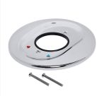 AMERICAN STANDARD, 030244-0020A, LAVATORY ESCUTCHEON WITH 2 SCREWS, CHROME -DISCONTINUED