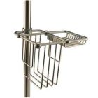 Bath Caddy for Shower Riser-Brushed Nickel