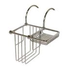 Bath Supply Basket for Tub Rim-Polished Chrome
