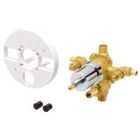 1H PEX 1/2, Pressure Balance tub/Shower Valve, round spline, w/ diverter, w/ stops, ceramic