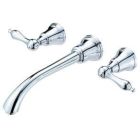 2H TRIM Wall Mt Lav Fairmont Lvr Hdl w/ Touch Down Drain
