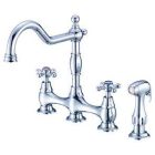 2H Bridge Kit Opulence Deck Mt Cross Hdl w/ Spray