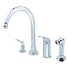 1H Kit Melrose Hi Rise Spt Lvr Hdl w/ Spray, w/ Dispenser