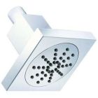 4" square showerhead 1F with brass ball joint, 1.75 gpm max flow