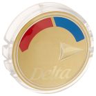 DELTA BUTTON - ARROW FOR RP17154 KNOB HANDLE, POLISHED BRASS