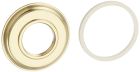 DELTA HANDLE BASE WITH GASKET FOR ROMAN TUB, POLISHED BRASS