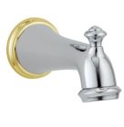 DELTA VICTORIAN 7 1/2" TUB SPOUT PULL-UP DIVERTER, CHROME/BRASS