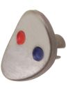 DELTA LELAND HOT/COLD INDICATOR BUTTON, STAINLESS