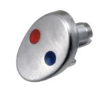DELTA PILAR HANDLE BUTTON, ARCTIC STAINLESS
