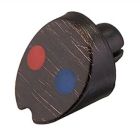 DELTA COLLINS RED/BLUE BUTTON, VENETIAN BRONZE
