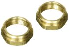 DELTA BONNET NUTS (2) FOR 2-HANDLE  KITCHEN FAUCET OR LAVATORY, POLISHED BRASS