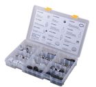 DELTA PLUMBER'S BOX OF ASSORTED MAINTENANCE PARTS