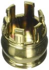 DELTA TRADITIONAL END CAPS, POLISHED BRASS