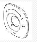 DELTA NURA ESCUTCHEON FOR 14 SERIES, STAINLESS