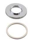 DELTA TRINSIC ROMAN TUB HANDLE BASE AND GASKET, CHROME