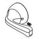 DELTA, RP74148, FOUNDATIONS SHOWER HANDLE ASSEMBLY, CHROME