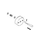  KOHLER, 20617-CP,  WASTE & OVERFLOW  HOOD ASSEMBLY J HOOK STYLE,  CHROME                                             