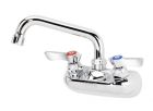 KROWNE, 10-406L, SILVER SERIES 4" CENTER WALL MOUNT FAUCET, 6" SPOUT, CHROME