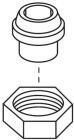 MOEN GROUND JOINT UNION AND NUT