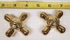 MOEN, 97562, CENTERSET SMALL CROSS HANDLES, POLISHED BRASS