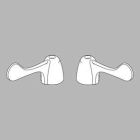 Screws - Pair - Red And Blue