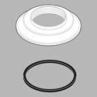 DELTA HANDLE BASE WITH GASKET, POLISHED BRASS