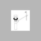 Metal Lavatory Drain Assembly Less Lift Rod & Knob