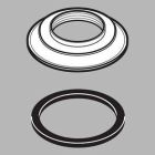 Victorian: Base With Gasket - Widespread Lavatory
