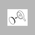 Dryden: Single Metal Lever Handle - Temperature Knob And Cover