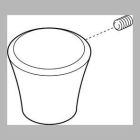 Single Knob Handle Kit With Set Screw - Diverter