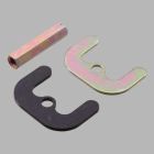 Rubber Seat, Mounting Bracket And Nut