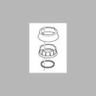 DELTA, RP60979, ADDISON TRIM RING, BASE, AND GASKET FOR SINGLE HANDLE LEVER, CHROME
