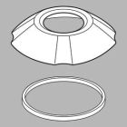 Addison: Hand Shower Base And Gasket - Roman Tub