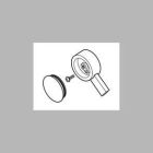 Vero: Single Metal Lever Handle - Temperature Knob And Cover
