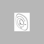 DELTA NURA ESCUTCHEON FOR 14 SERIES, CHROME